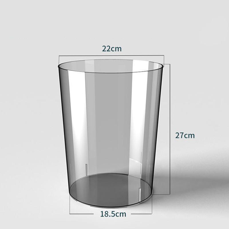 

Прозрачный мусорный бак без крышки мусорное ведро для домашнего офиса настольный мусорный контейнер мусорная корзина кухонный мусорный ящик L