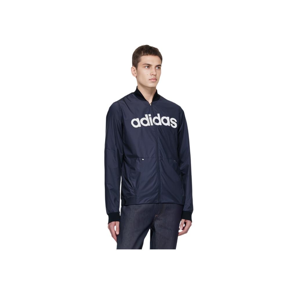 adidas Μπουφάν με Λογότυπο Ανδρικά Εξωτερικά Ρούχα Μπλε DW8065