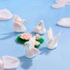 Mini Animal Doll Cute Craft Swan Resin Model Decorations Miniature Ornaments Creative DIY Supply Home Decor Accessories Gifts