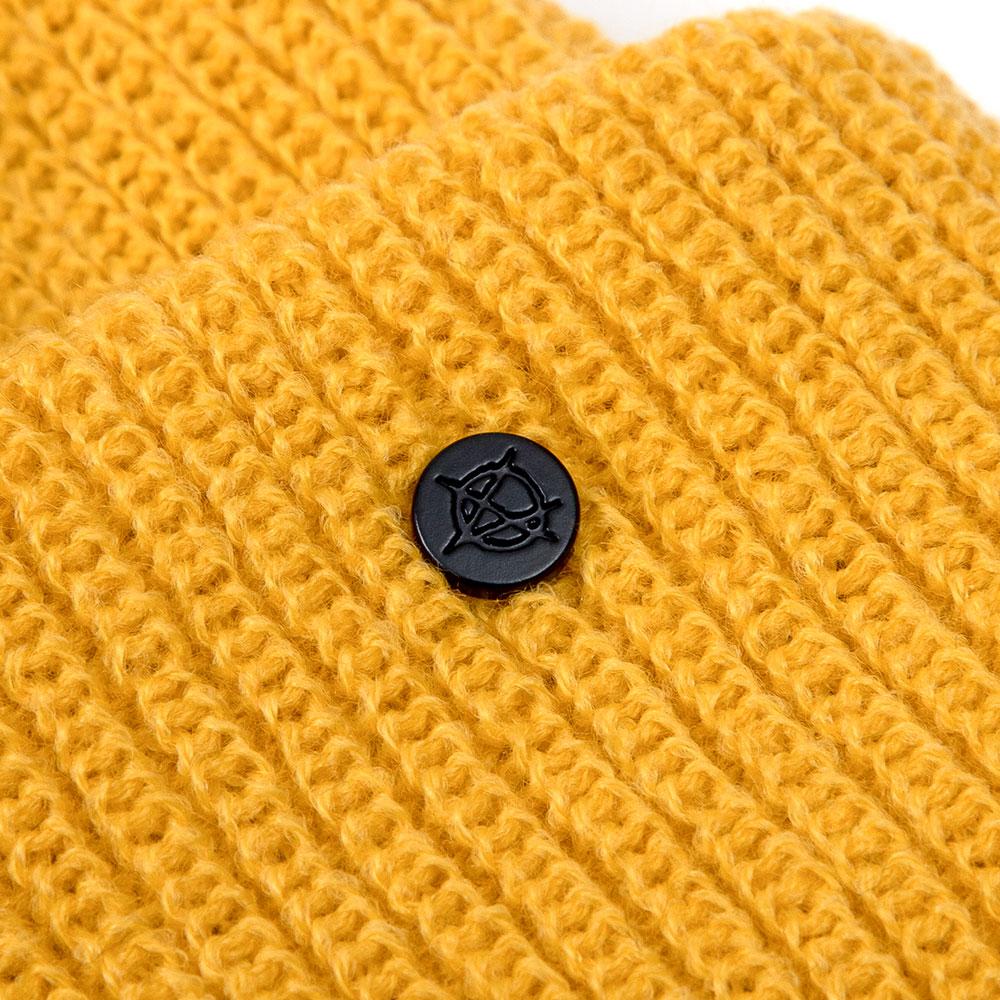 BLACKBLOND Vividi Signature Custom Short Beanie (Mustard)