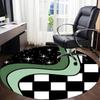 1pc Galaxy Waves Office Round Area Rug,  Mat Suitable For Office, Under Office Chairs Bedroom Living Room Home Decor, Room Deco