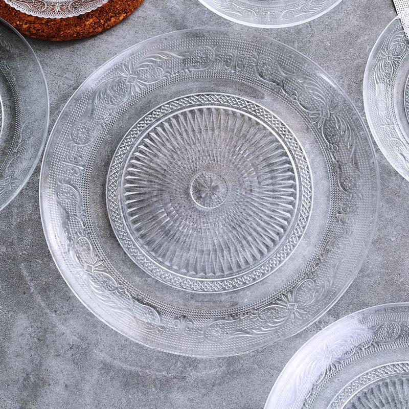 SIFAR Transparent European Glass Fruit Plate