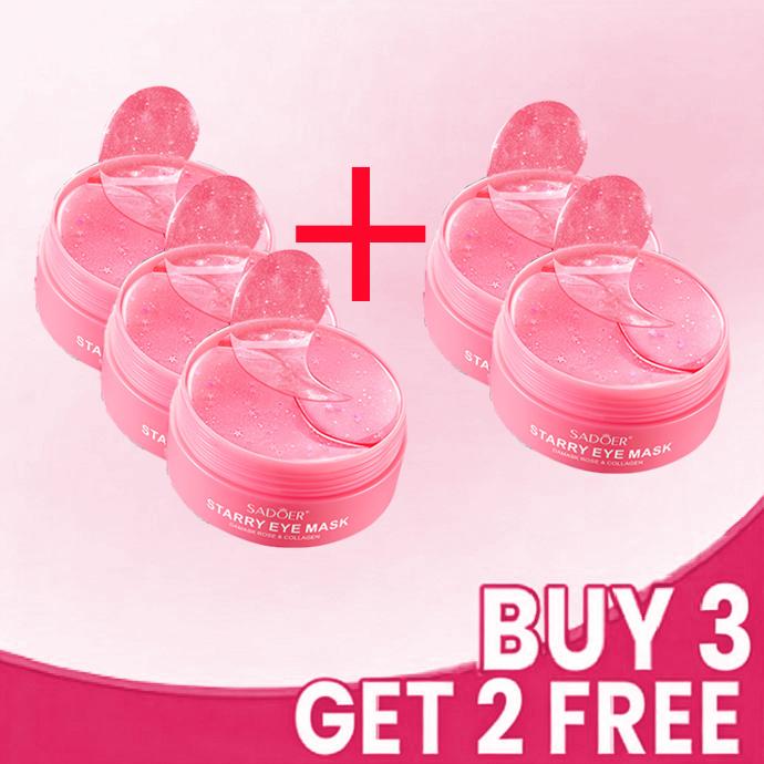 Premium Eye Mask 30 Pairs Enriched with Rose Essence and Collagen Deeply Nourishes Gently Hydrates Naturally Firms Eye Area