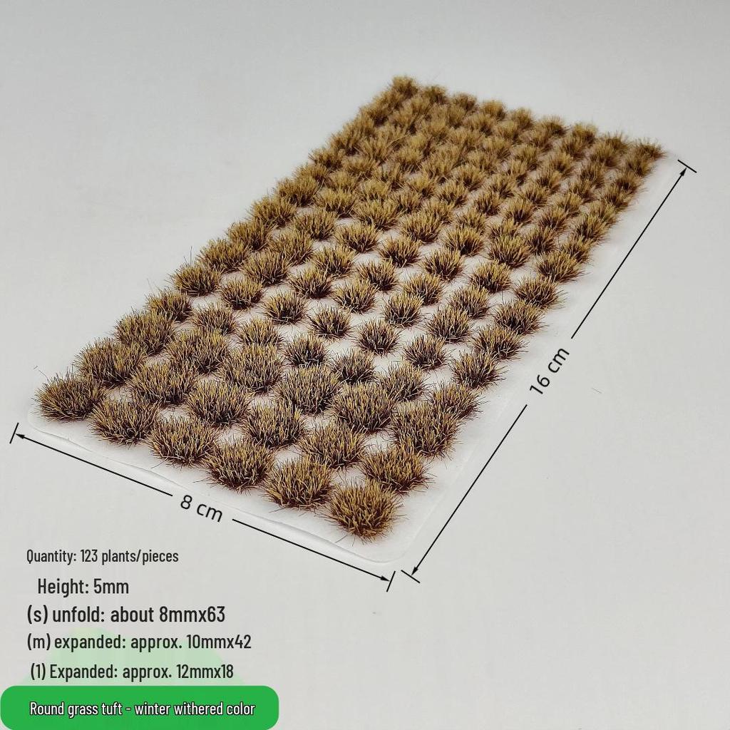 5mm Model Train Static Grass Tufts for DIY Miniature Landscape Scenes