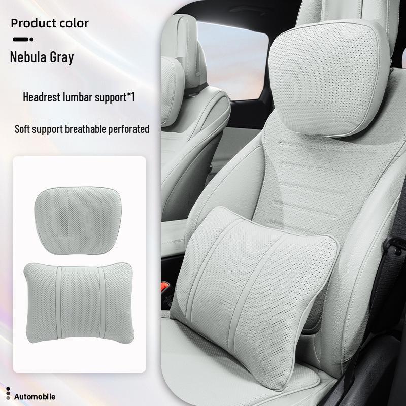 Luxurious Breathable Neck and Lumbar Seat Cushion Set for Maybach