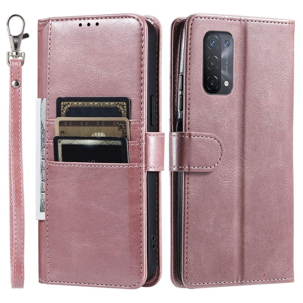 Cover for OPPO A95 4G,A74 5G,A54 Retro PU Leather Flip Wallet Phone Case Multi Card Slots
