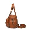 Women's Soft Leather Shoulder Bag Large Capacity Lightweight Crossbody Bag Mother Bag