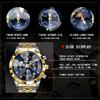 Luxury Men Watch Top Original Waterproof Luminous Chronograph Man Wristwatch Stainless Steel Quartz Business Men Watches