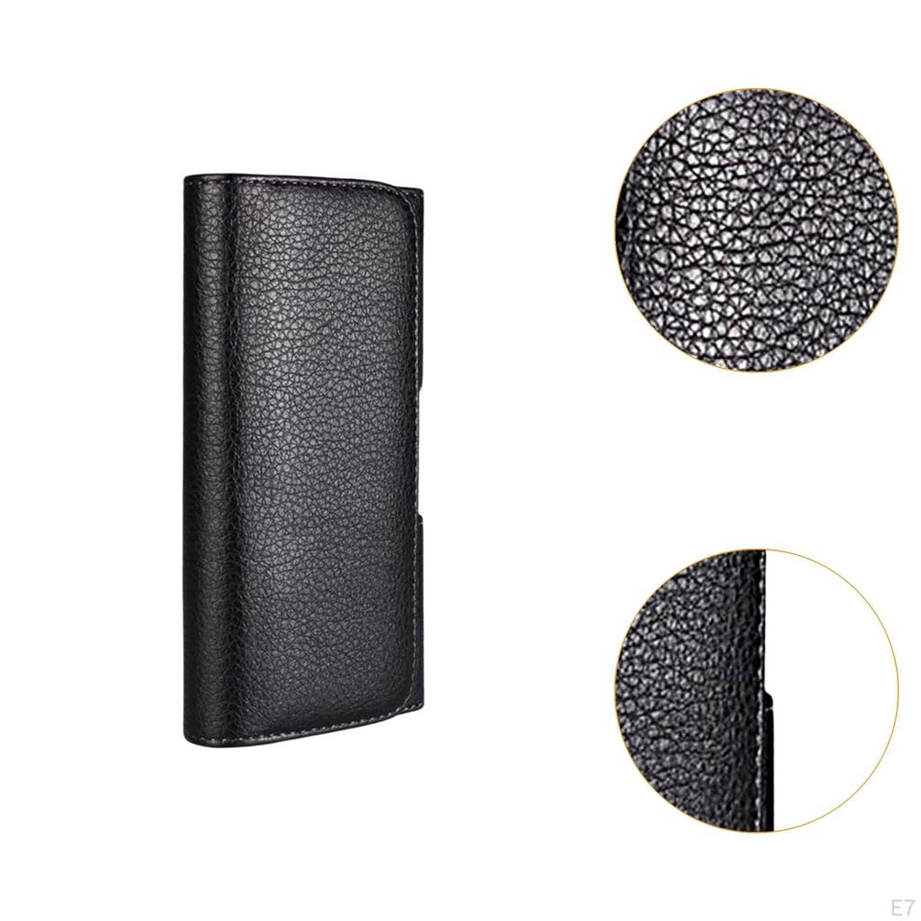 Bolsa de Cintura Masculina com Clipe de Cinto Porta-Celular Bolsa de Cintura Casual para Homens