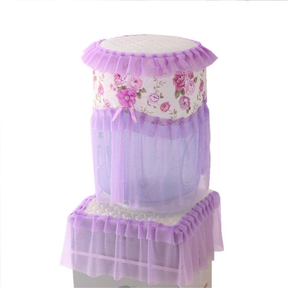Durable Fabric Lace Mesh Water Dispenser Cover Upper Opening Dustproof Barrel Cover Reusable Water Dispenser Bucket Sleeve