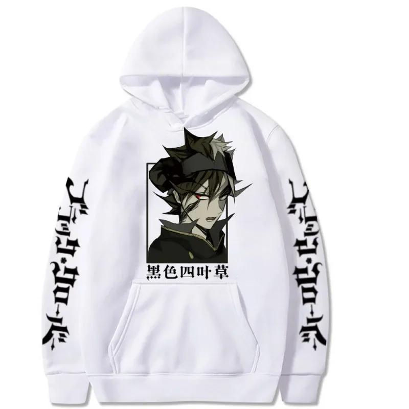 Harajuku Anime Black Clover Asta Unisex Manga Bedruckte Hoodies Herren Hoodie Winter Warm Langarm Street Casual Sweatshirt