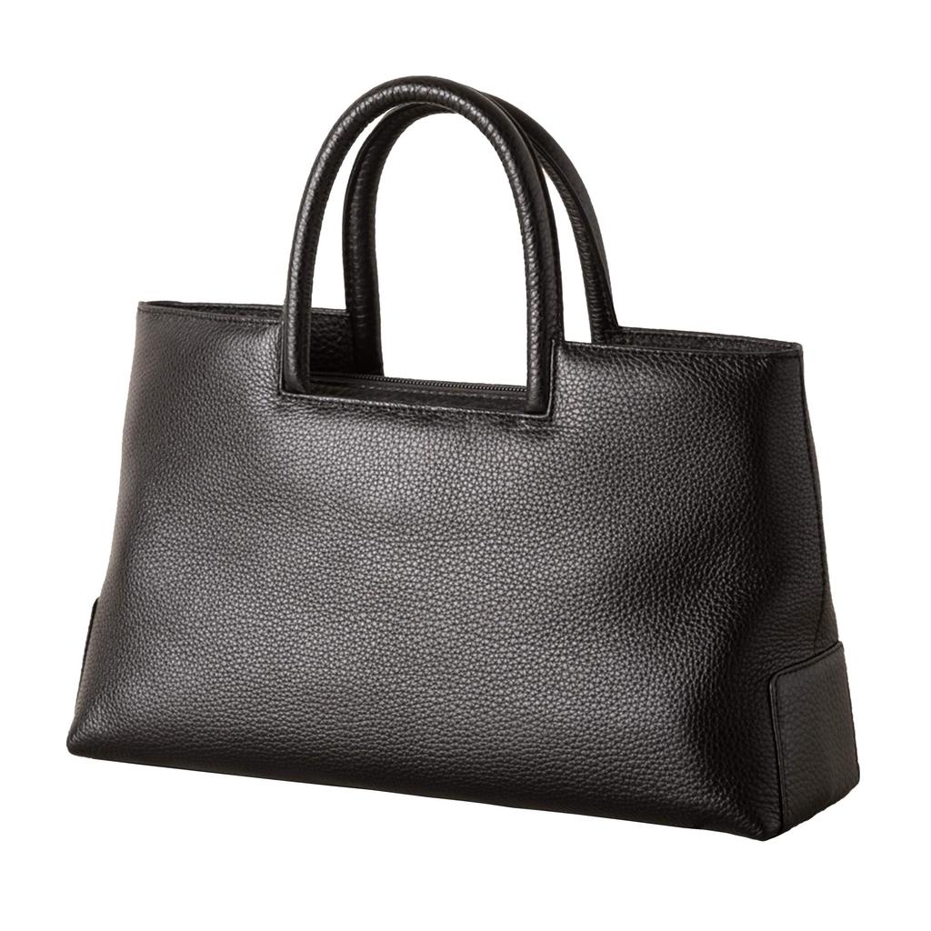 BAG Since Imai Bag Formal Bag GENOVA Made In Japan Genuine Leather Bag with Zipper Handbag Black [IMAI 1977] Women's (1804 Black)