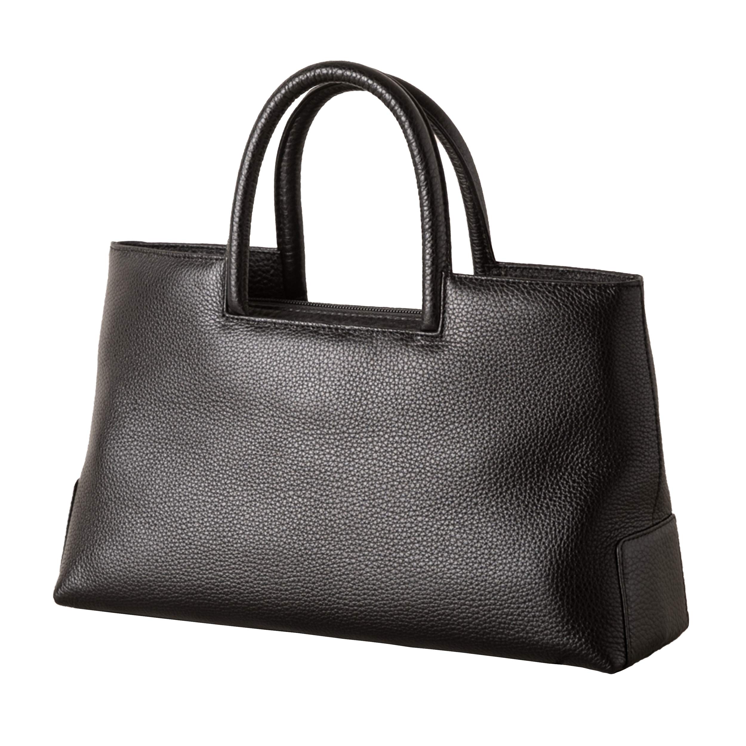 

BAG since Imai Bag Formal Bag GENOVA Made in Japan Genuine Leather Bag with Zipper Handbag Black [IMAI 1977] Women s (1804 Black) чорний