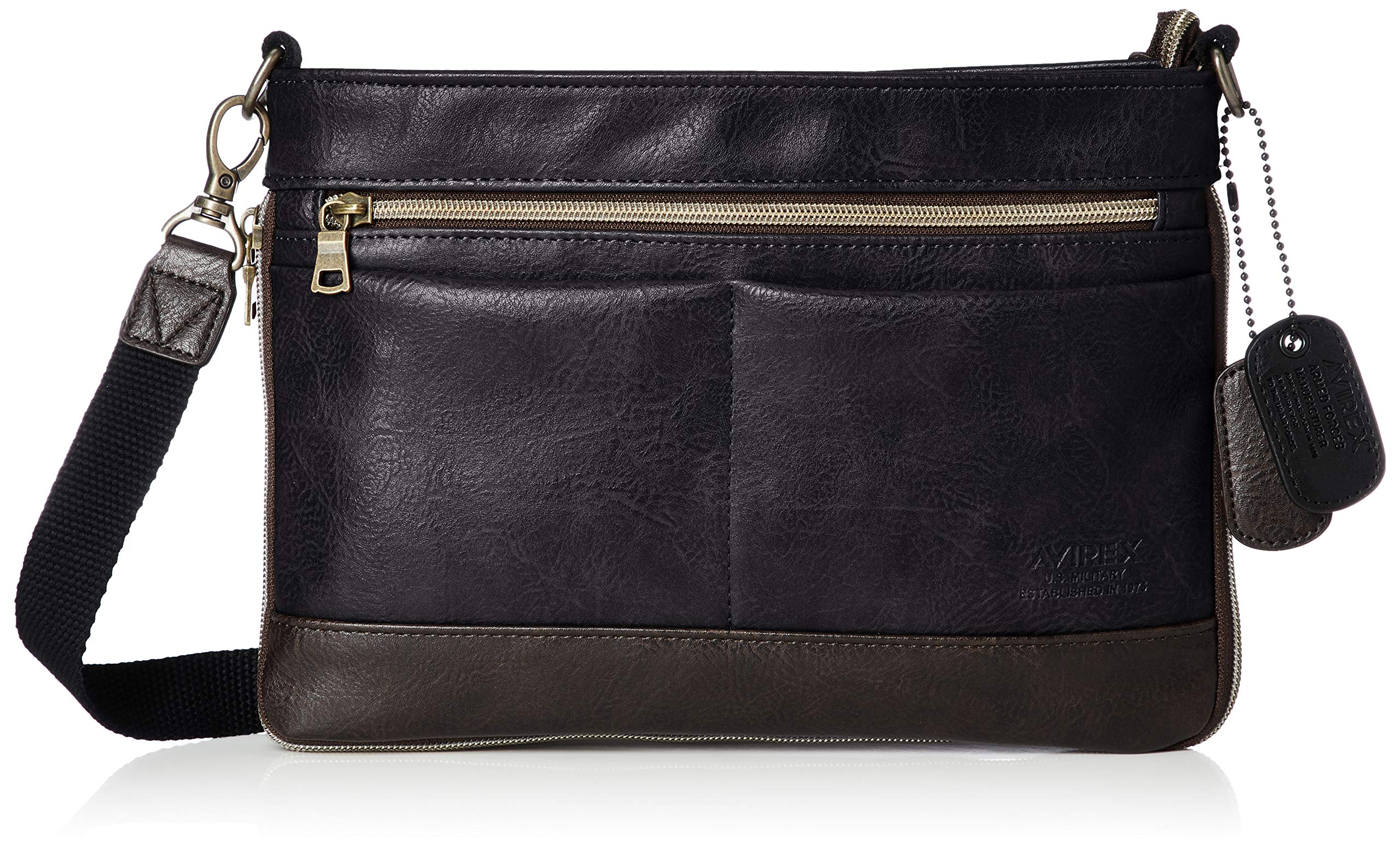 

Vintage style sacoche shoulder bag AX2030 Black [AVIREX] чорний