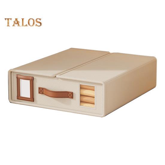 

Коробка для хранения простыней с прозрачным окном, застежка на липкой ленте, складной органайзер для простыней большой емкости с ручкой бежевый