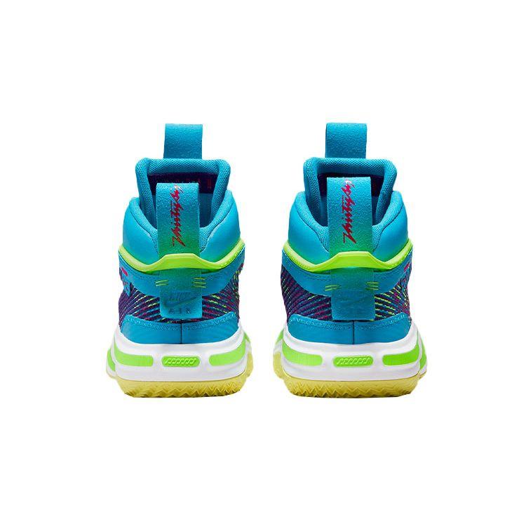 Luka Doncic X Air Jordan 36 GS Laser Blue Kids Sneakers Pink-Prime Black DN6155-430