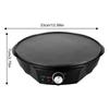 11-inch Electric Crepe Maker 1200W 50-210 Celsius Temperature Control for Rotisserie Tortillas and Blinds, No Sticks, Pancakes, Wooden Scraper and Dou