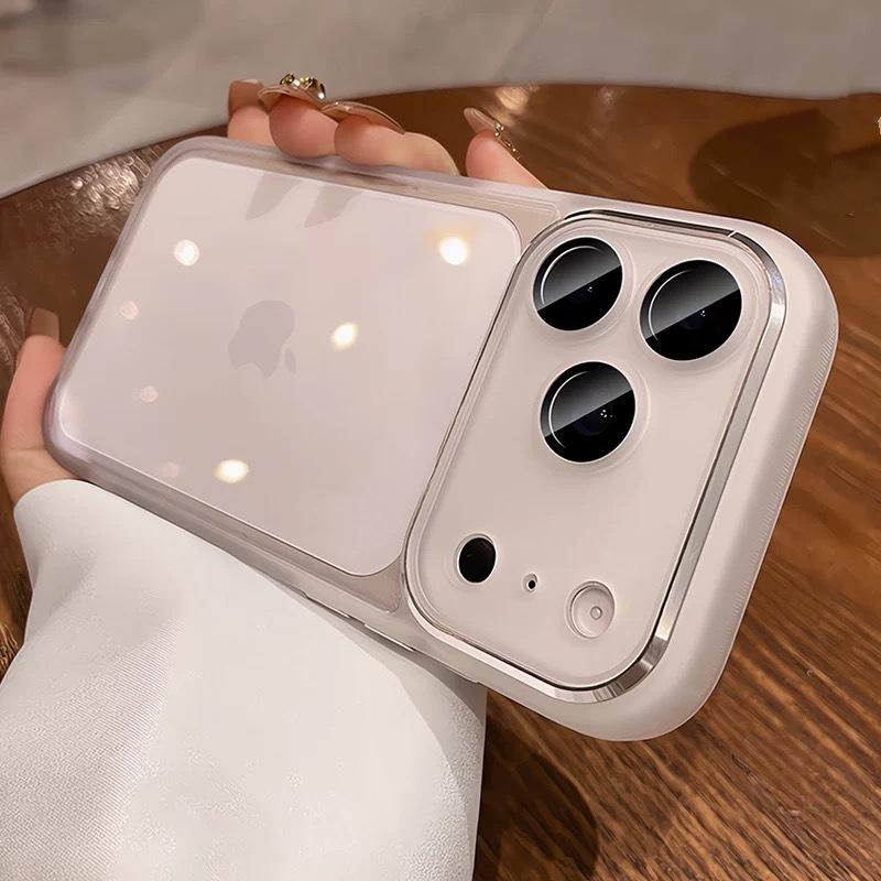 

Compatible with Apple iPhone 17 Pro/Pro Max Transparent Anti-Slip Case with Lens Film Cover iPhone 15 Pro Max