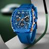 FOXBOX Barrel-Shaped Multifunction Digital Sports Watch with Alarm & Waterproof Features