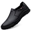 Fashion Genuine Leather Mens Loafers Non Slip Walking Flats Breathable Outdoor Slip On Casual Shoes Male Driving Sneakers Business Shoes