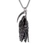 Hell Death Scythe Necklace Pendant Gothic Mysterious Devil Necklace Men\'s Personality Punk Retro Halloween Trend Jewelry
