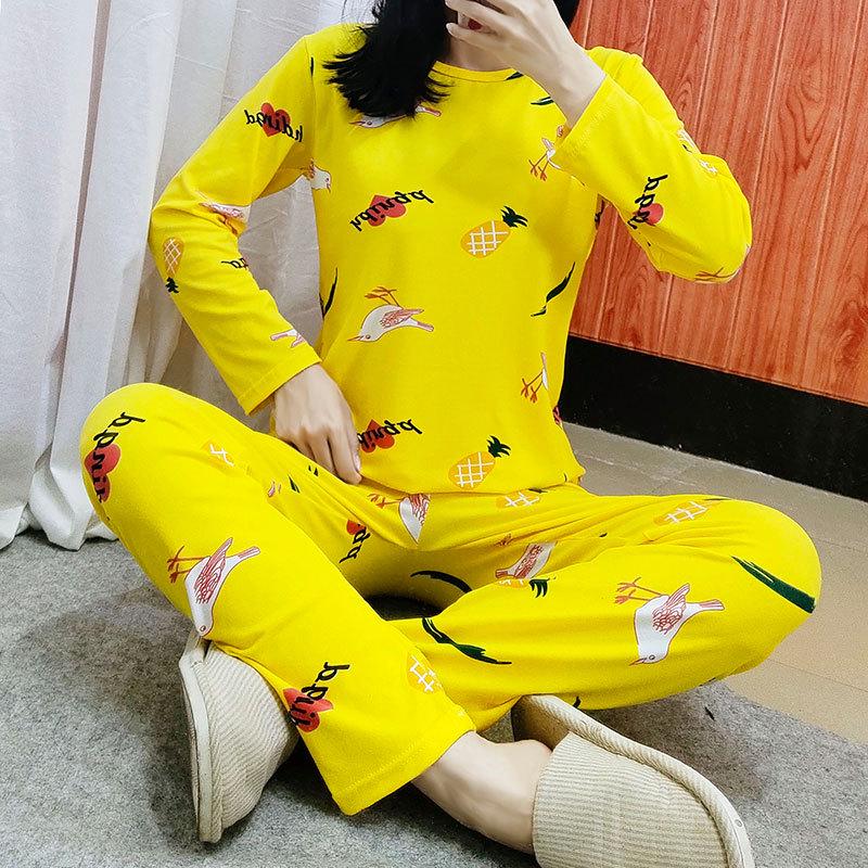 Women's Autumn/Winter Pajama Set: Cute, Girlish Long-Sleeve, Loose, Casual Homewear