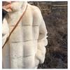 Danish mink imitation fur short coat new women's winter imitation mink velvet young stand-up collar fur top