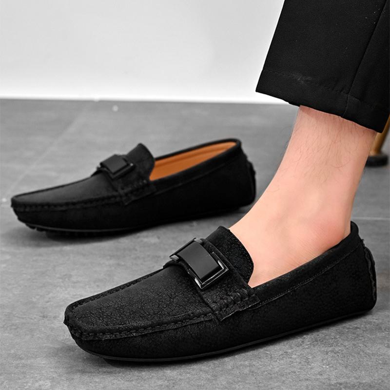Spring and Summer Oversized Bean Shoes, Casual Men's Shoes, Lazy Driving Shoes, Fashionable and Breathable Shoes