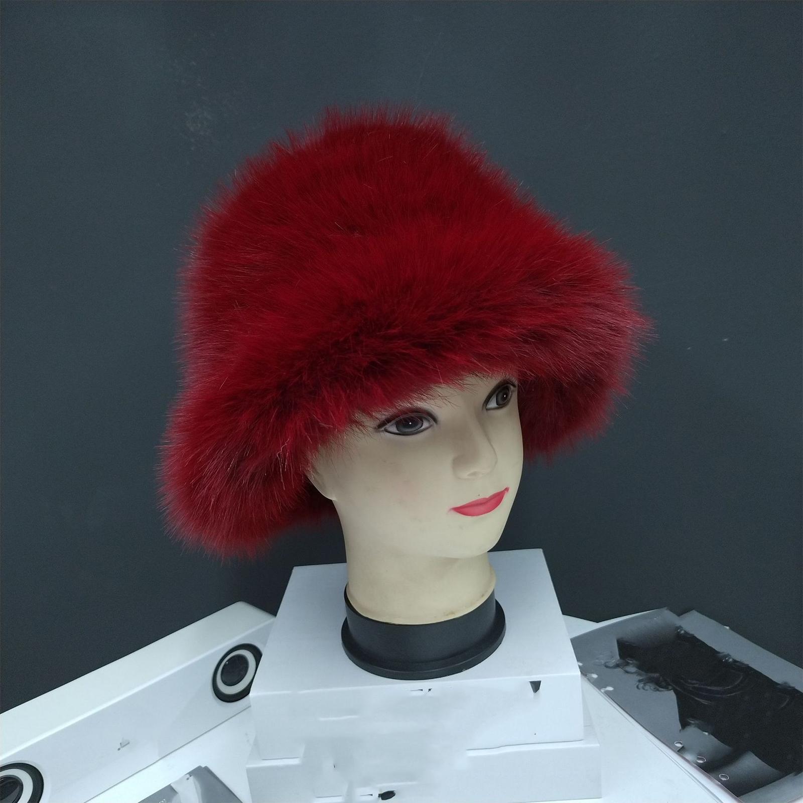 

Жіночі капелюхи, модні товсті теплі плюшеві капелюхи, капелюхи для дорослих One Size