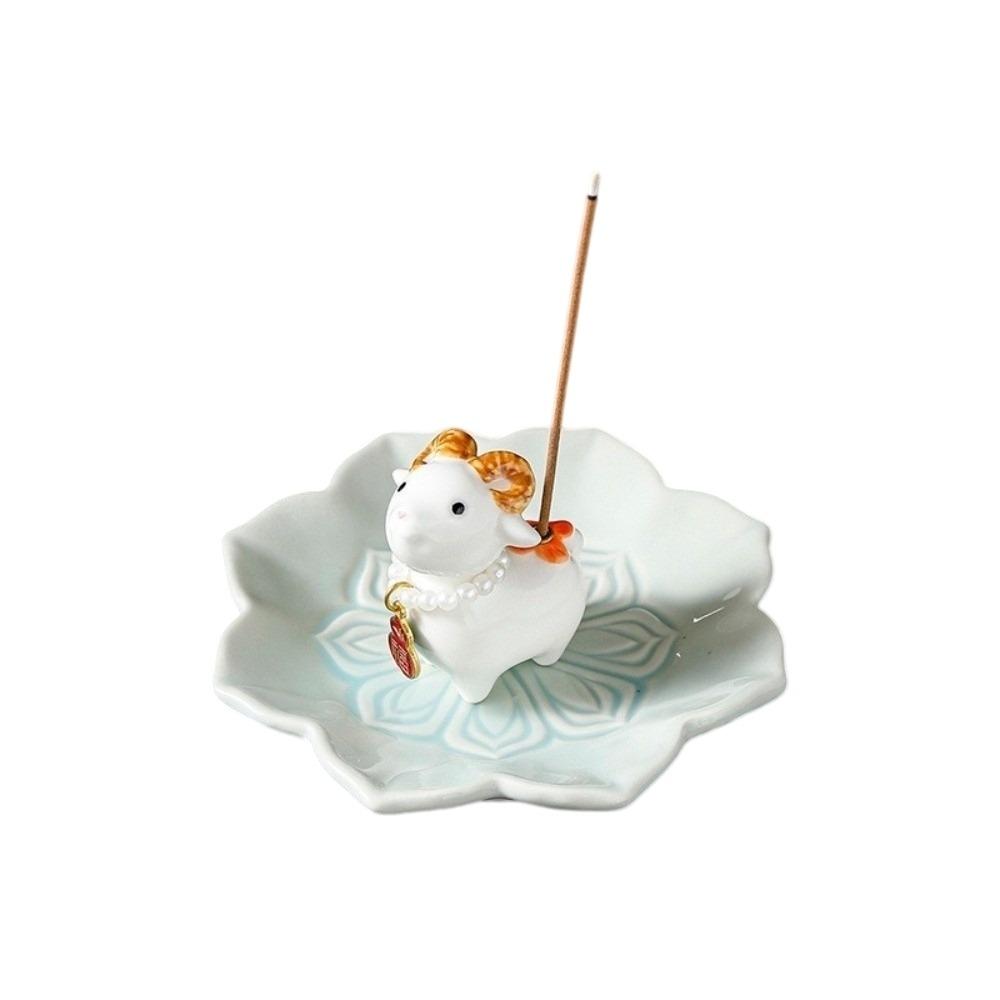 Home Decor Sheep Rabbit Incense Burner Chinese New Year Aromatherapy Incense Holder  Bedroom