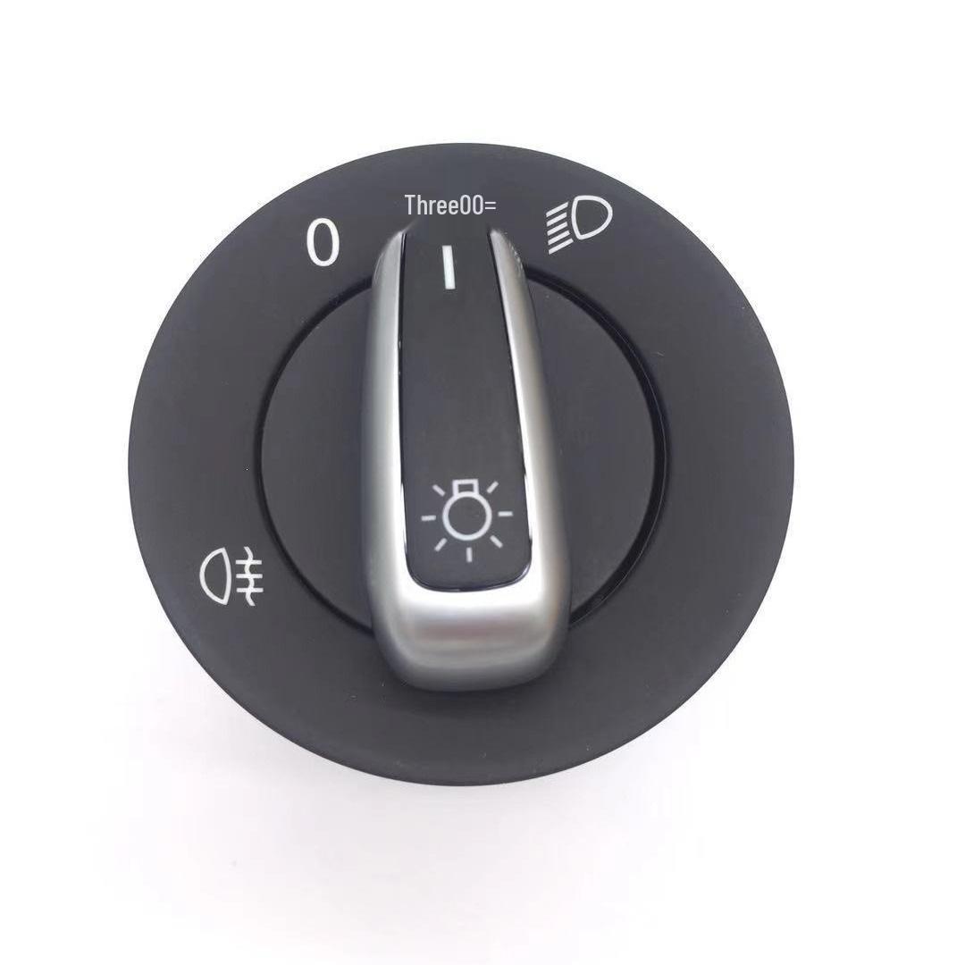 Compatible Headlight Switch for VW Tiguan, Touran, Sagitar, Magotan, Golf 6, T5: Single Fog Light, Low Trim Volkswagen Tiguan Touran Sagitar Magotan Golf 6 T5