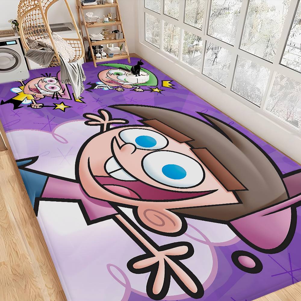 

Cartoon The F-Fairly O-OddParents Entrance Door Mat Washable Non-Slip Living Room Sofa Chairs Area Mat Kitchen Welcome Doormat 50x80cm