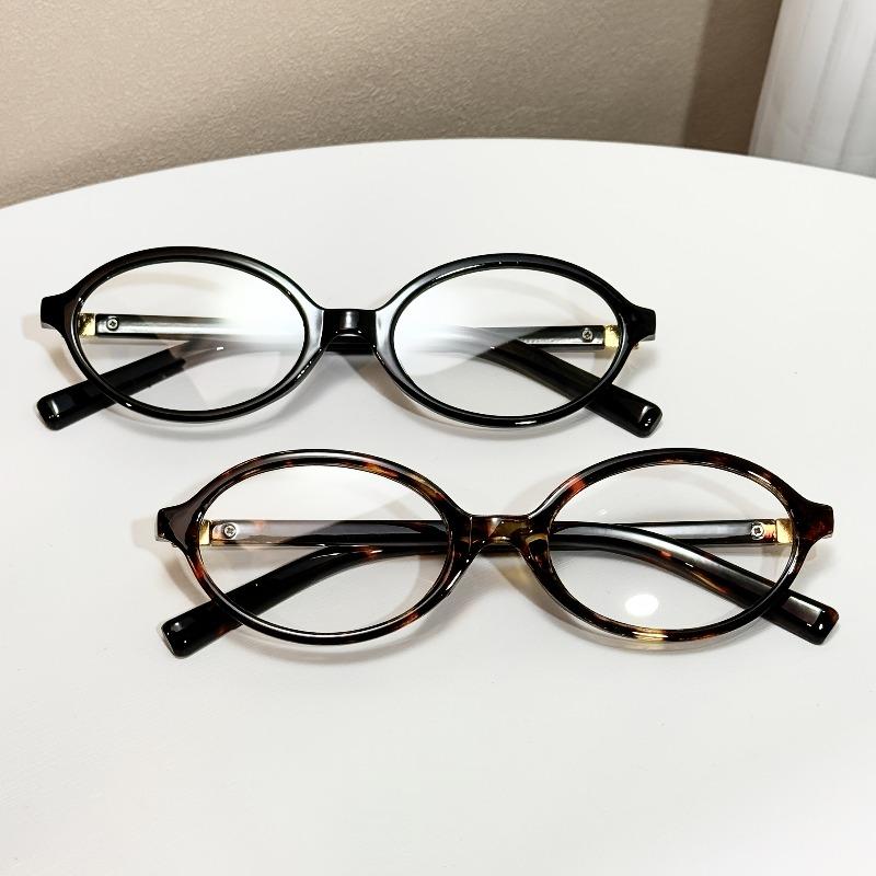 

2 Pairs Of Stylish Oval Blue Light Shielded Women S Glasses Decoration Glasses Fashion Accessories Fashion Frames