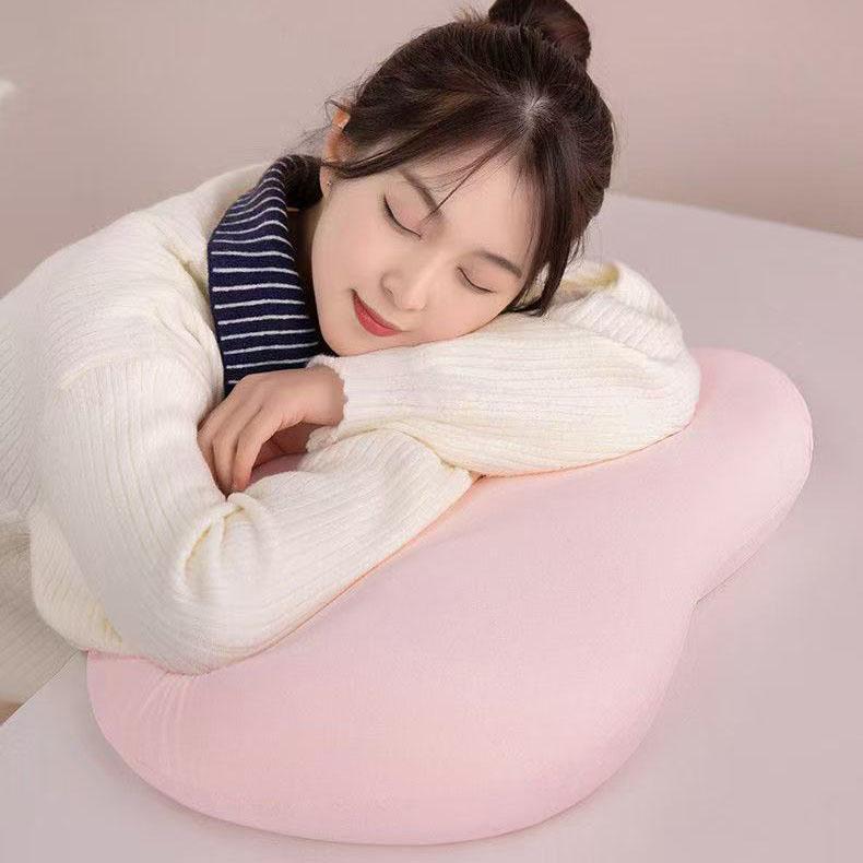 Ice Silk Cat Belly Pillow Memory Cotton Pillow Summer Belly Pillow Cervical Sleep Office Bed Pillow Cushion Pillow Pillow