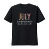 Birthday T Shirt Unisex July For Born In Month Vintage Stylish Soft Graphic Casual Stretched Streetwear