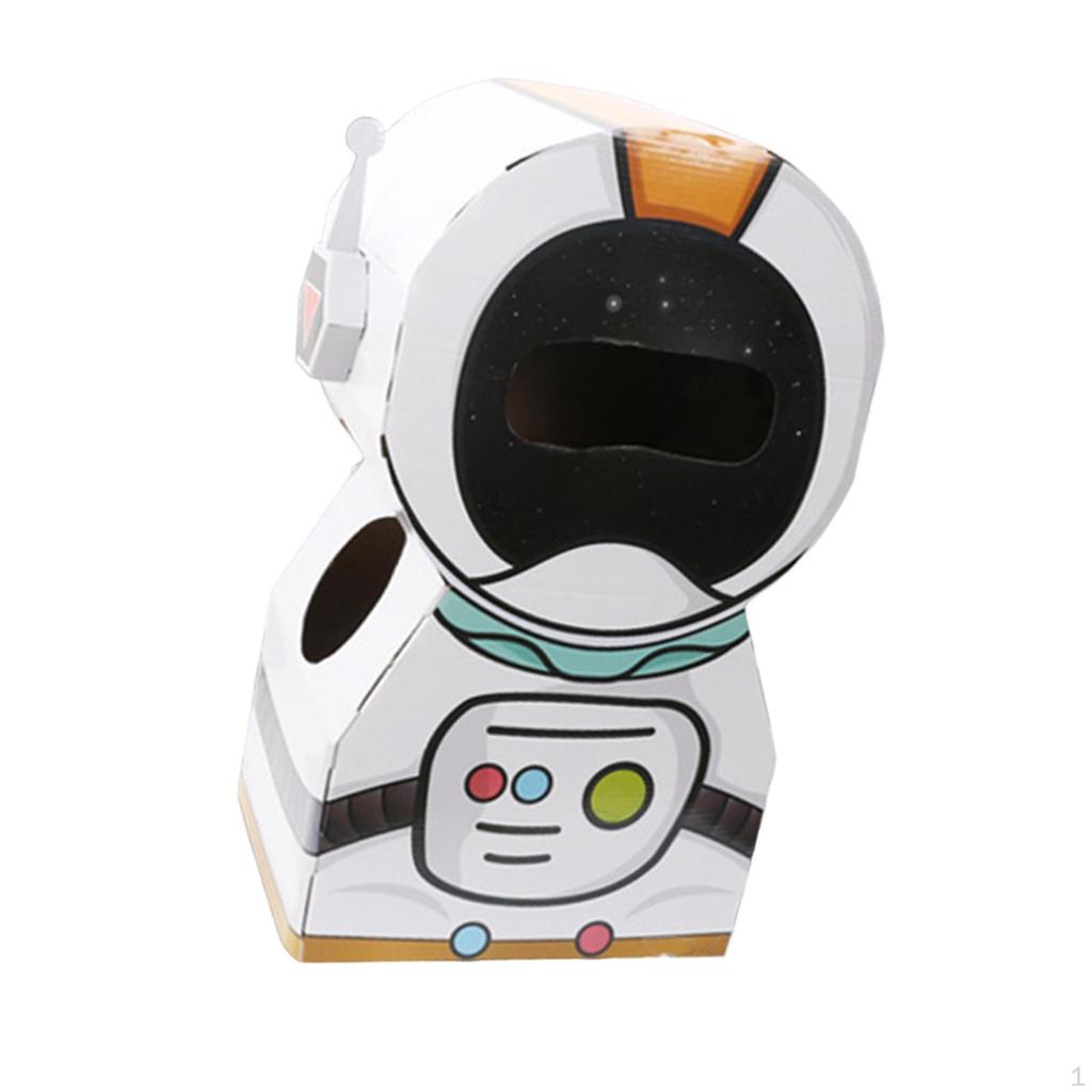 Astronaut Rocket wearing Cardboard Box Model for Kid Creative Children