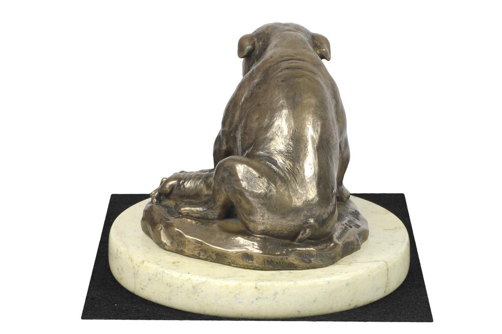 Bulldog II - dog figurine, dog silhouette figurine, trophy for Art-Dog dog show exhibition