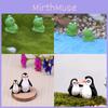 Enchanting Mini Frog And Penguin Ornament For Dollhouses And Fairy Garden Scenes