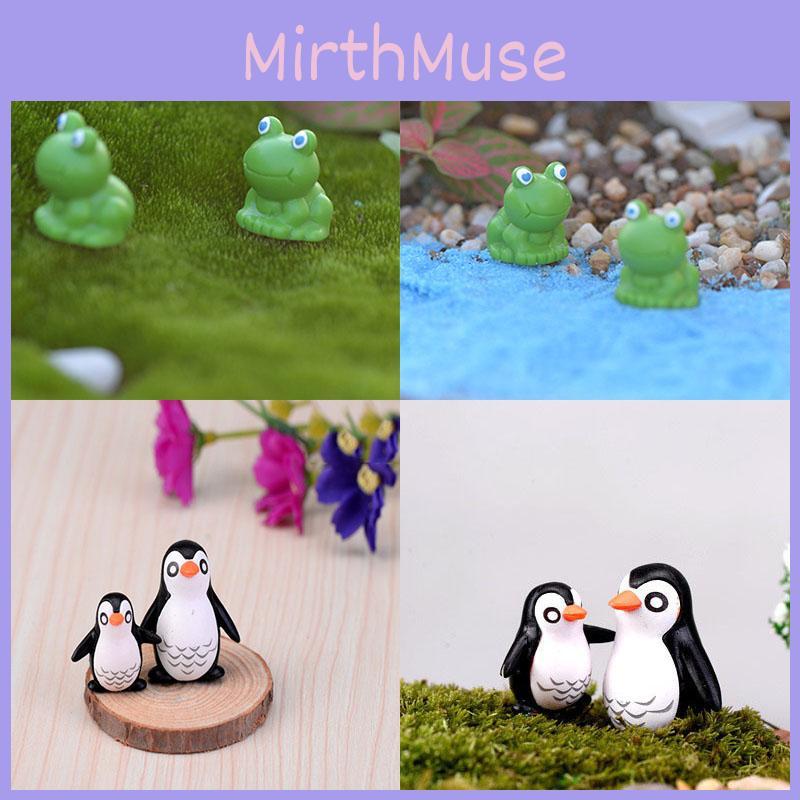 Enchanting Mini Frog And Penguin Ornament For Dollhouses And Fairy Garden Scenes