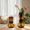 Creative Design Glass Vase Hydroponic Flower Arrangement Vase Dining Table Coffee Table Decoration Cute Simple Gift Idea