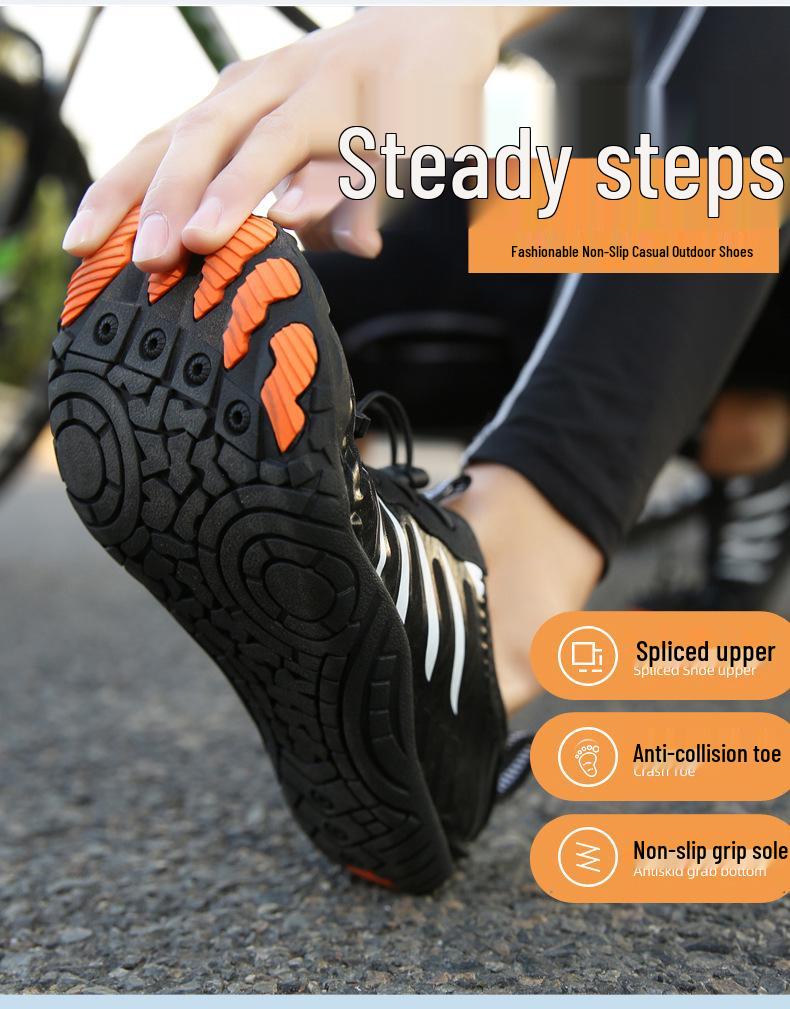 Unisex Five-Finger Outdoor Beach & River Shoes - Non-Slip, Swimming, Diving, Hiking, & Fitness Footwear