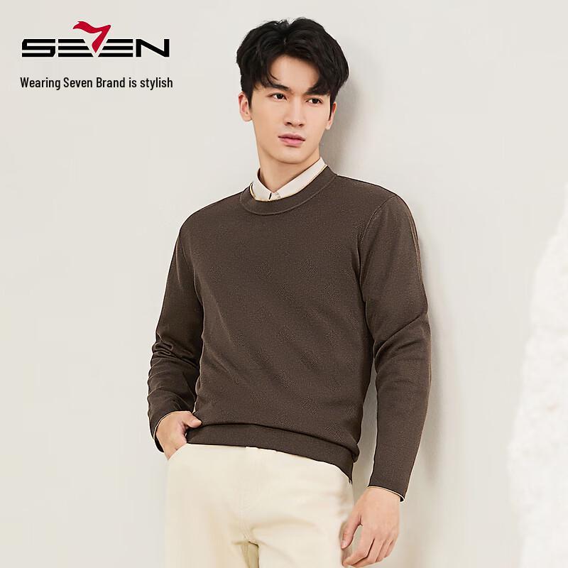 Septwolves Men's 7A Antibacterial Wool Blend Pullover Knit Sweater