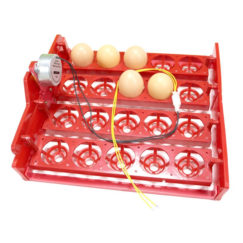 20 Eggs Incubator Turn Eggs Tray 220V/110V/12V Motor Chicken Eggs Automatic Hatching DIY Incubator Accessories Equipment 1 Set
