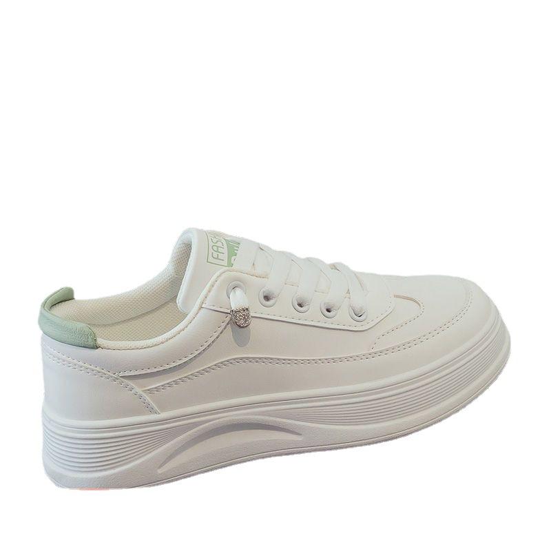 Kleiner weißer Schuh Frau, vielseitig Frühling neu Brettsport und Freizeit Papa Tide
