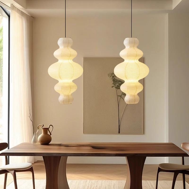New Japanese LED Rice Paper Chandelier Living Room Dining Room Staircase Attic Indoor Home Lighting Decoration
