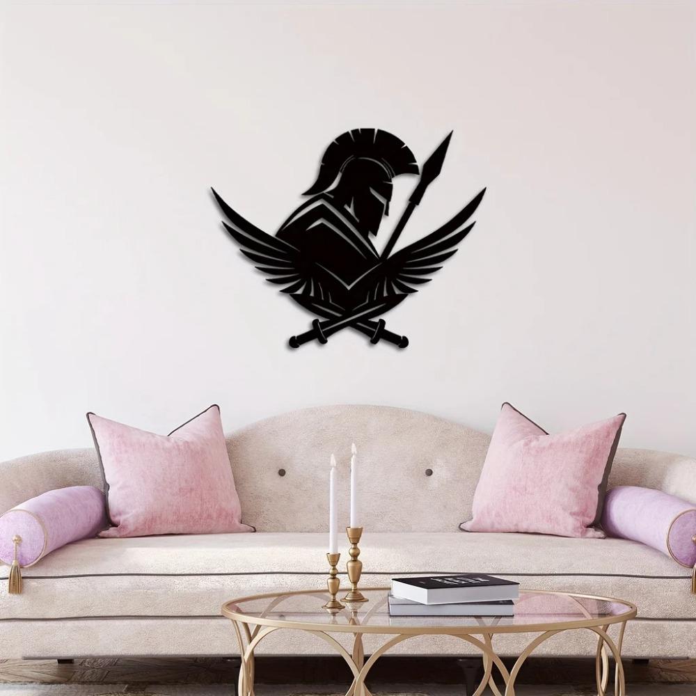 1 шт. Настенный декор в виде древнегреческого спартанского воина - металлический шлем — фото 7