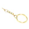 10pcs Key Ring Alloy Key Chain Ring Parts with Screw Eye Pin Connector DIY AccessoriesGold 25mm / 1in