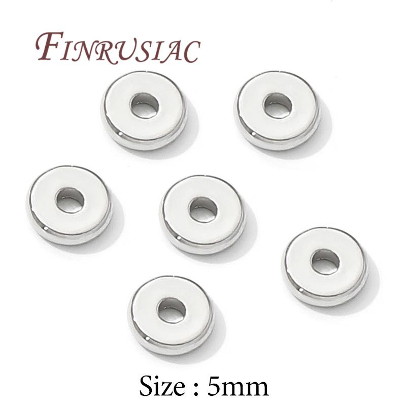 3mm 4mm 5mm 6mm Spacer Beads 18K Real Gold Plated Separators For Beads Accessories For Jewelry,Beads For Bracelets