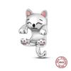 New Copper China Dragon Fortune Cat Charm Beads Fit The Original Bracelet For Women Diy Jewelry Gift