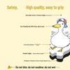 20-Pack Cartoon Duck Waterproof Soft Magnetic Refrigerator Stickers - Cute Animal Design